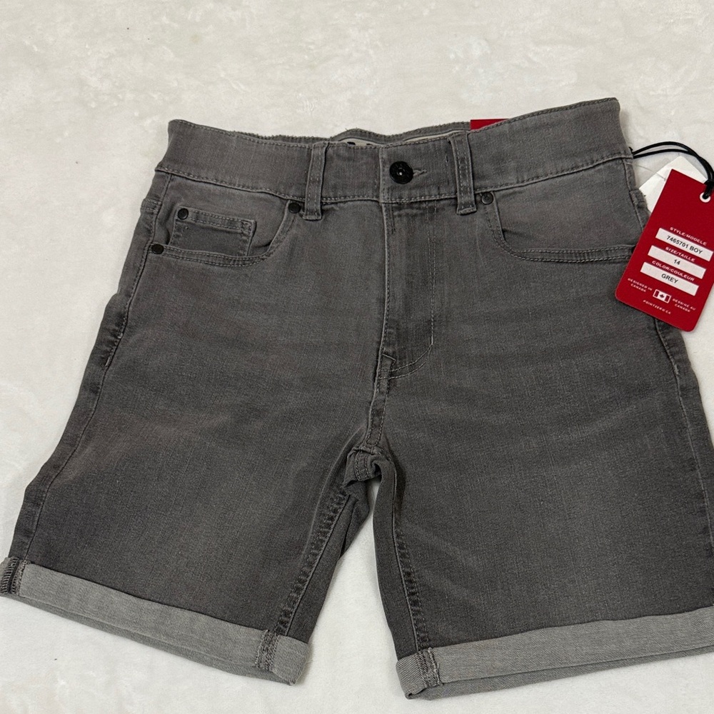 Point Zero Charcoal Jean Shorts for boy